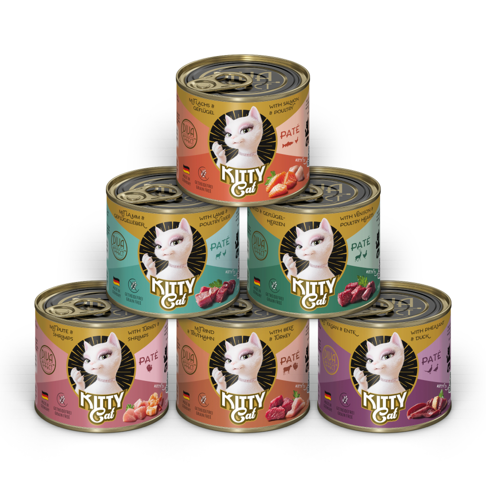 KITTY Cat Adult Pate 6 x 200 g - Pakiet mieszany II (6 smaków)