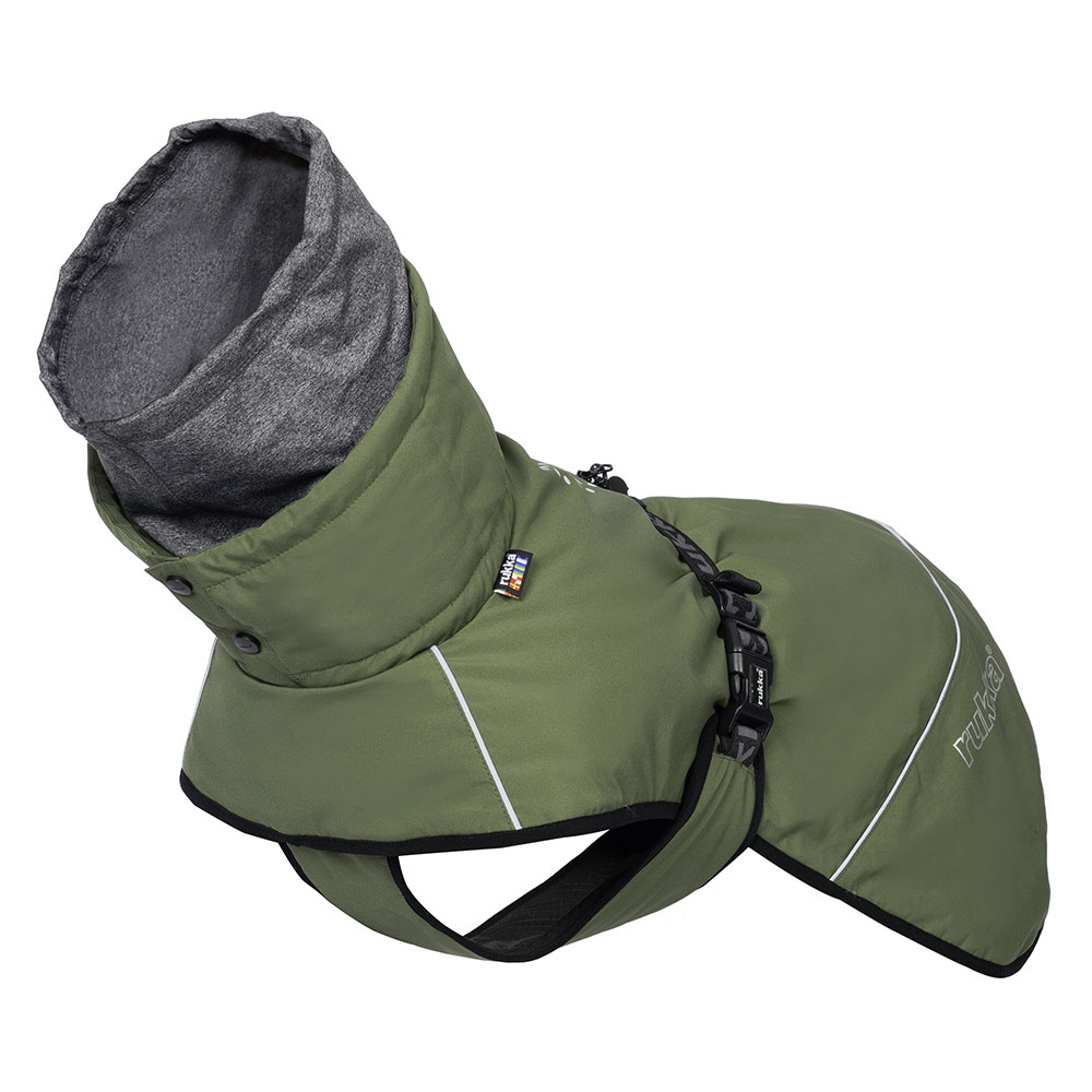 Płaszcz dla psa Rukka® Warmup, oliwkowy - Długość grzbietu: ok. 40 cm