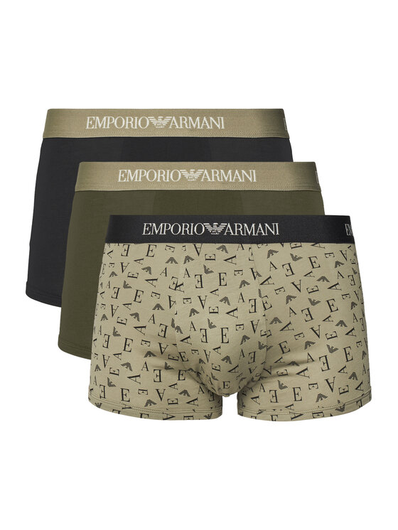 Emporio Armani Underwear Komplet 3 par bokserek EM000260 AF10800 MC112 Zielony