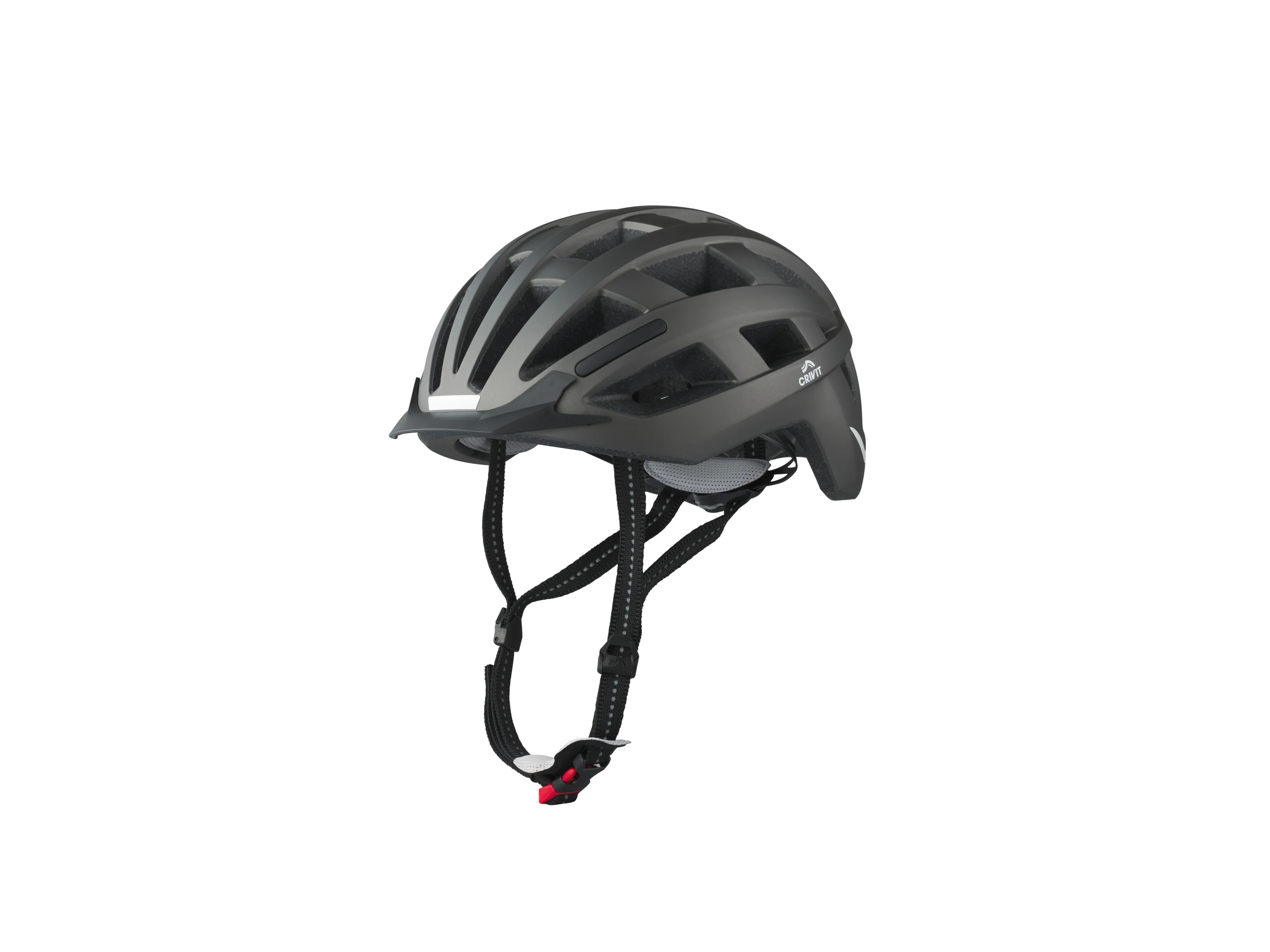 CRIVIT Kask rowerowy miejski ze zdejmowanym tylnym światłem (Antracytowy, S/M) miniaturka