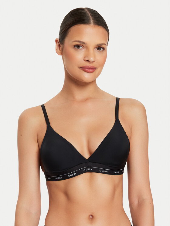 Guess Biustonosz bezfiszbinowy Jane Soft O4YC16 KCF20 Czarny