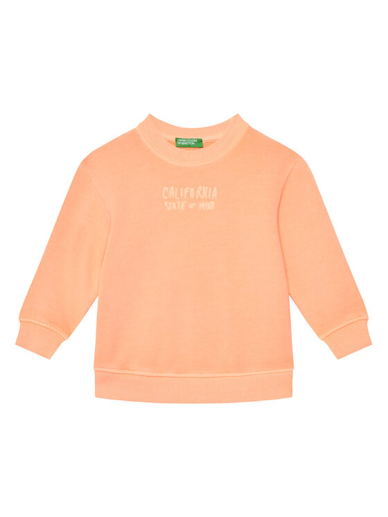 United Colors Of Benetton Bluza 3WITG10J4 Pomarańczowy Relaxed Fit