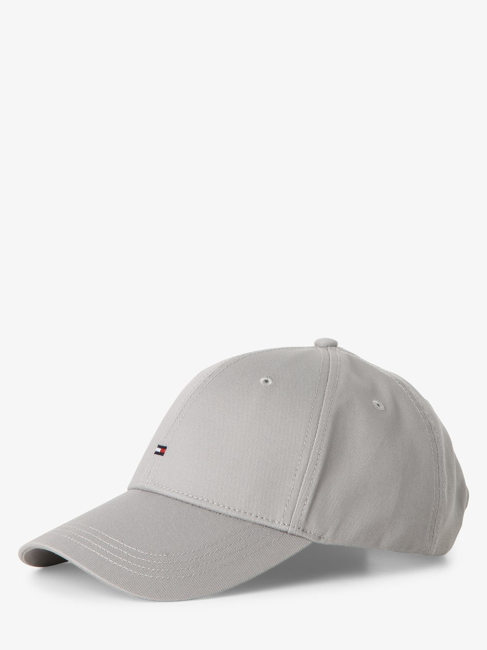 Tommy Hilfiger Męska czapka z daszkiem Mężczyźni Bawełna szary jednolity, ONE SIZE