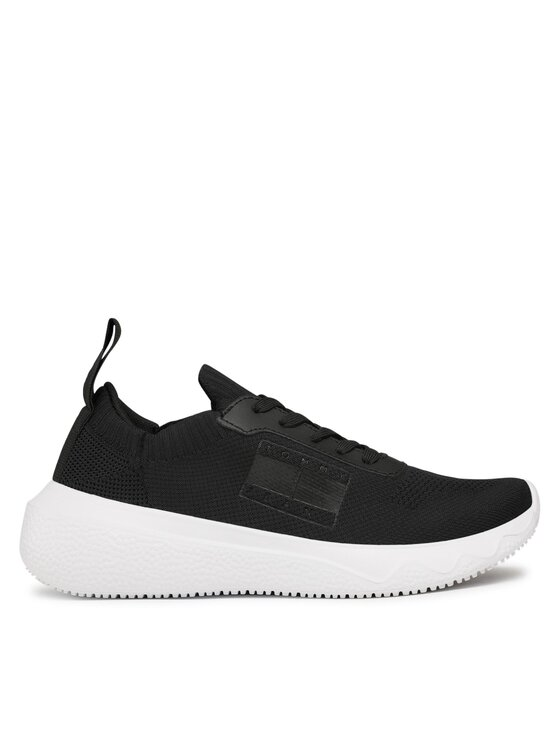 Tommy Jeans Sneakersy Flexi Cpontrast Brand EN0EN02139 Czarny