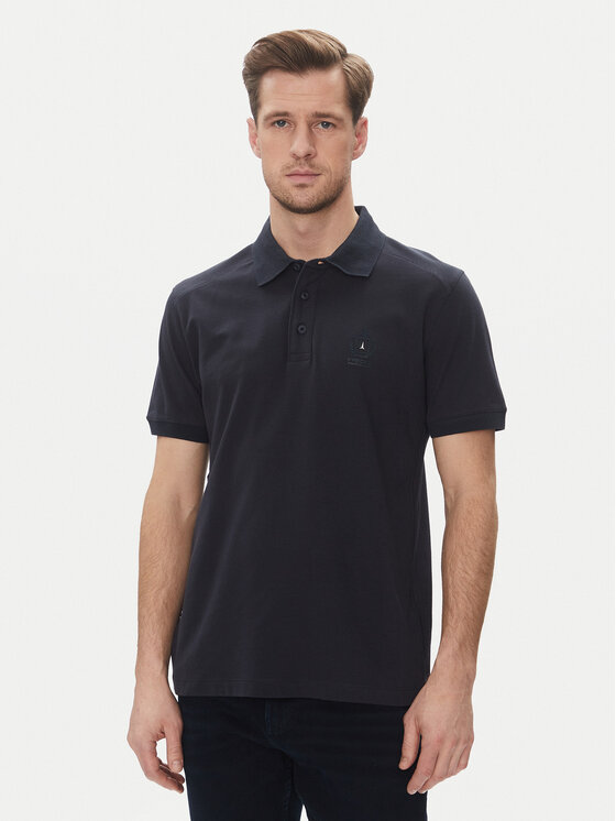 Aeronautica Militare Polo 251PO1868P347 Granatowy Regular Fit