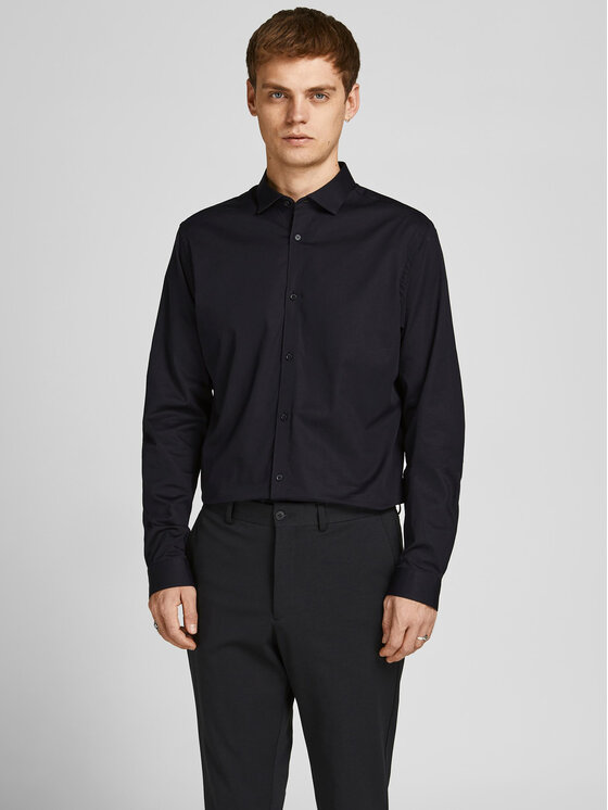 Jack & Jones Koszula 12201905 Czarny Slim Fit miniaturka