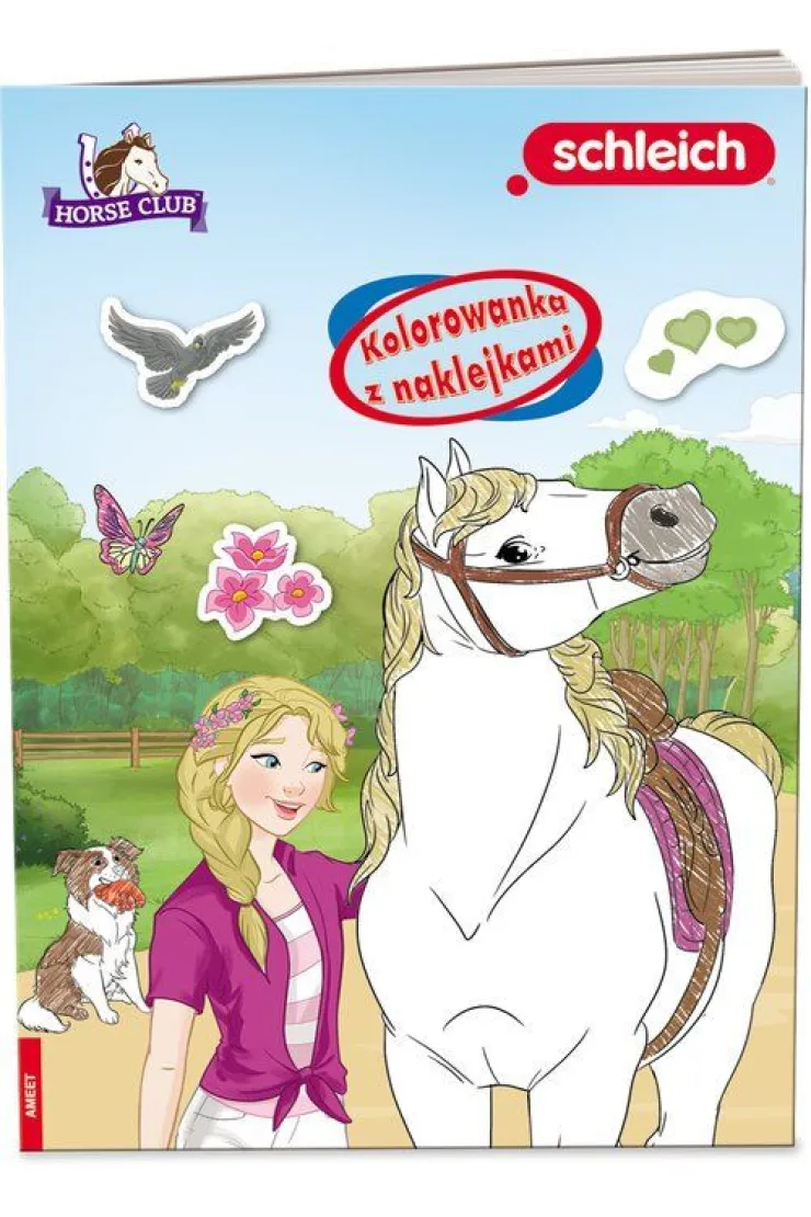 Kolorowanka z naklejkami. Schleich Horse Club