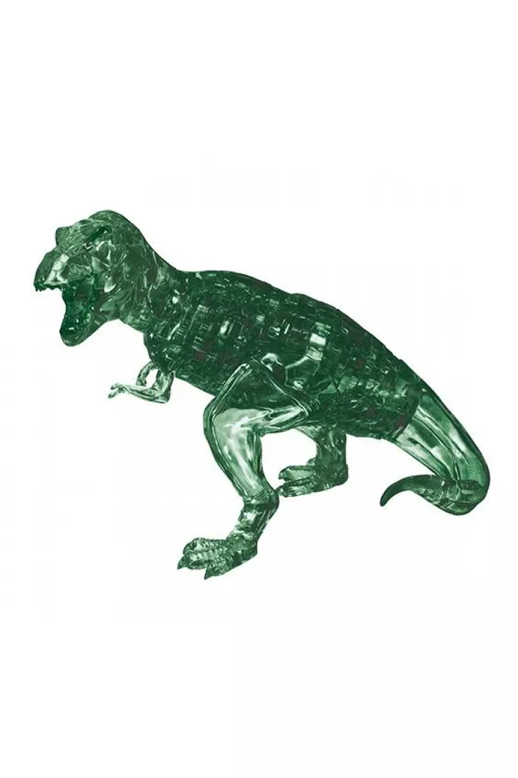 Puzzle 3D 49 el. Crystal Dinozaur T-Rex zielony