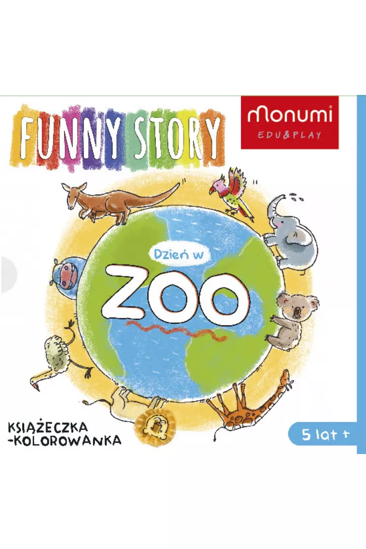 Książeczka harmonijka do kolorowania - Dzień w Zoo 5l+