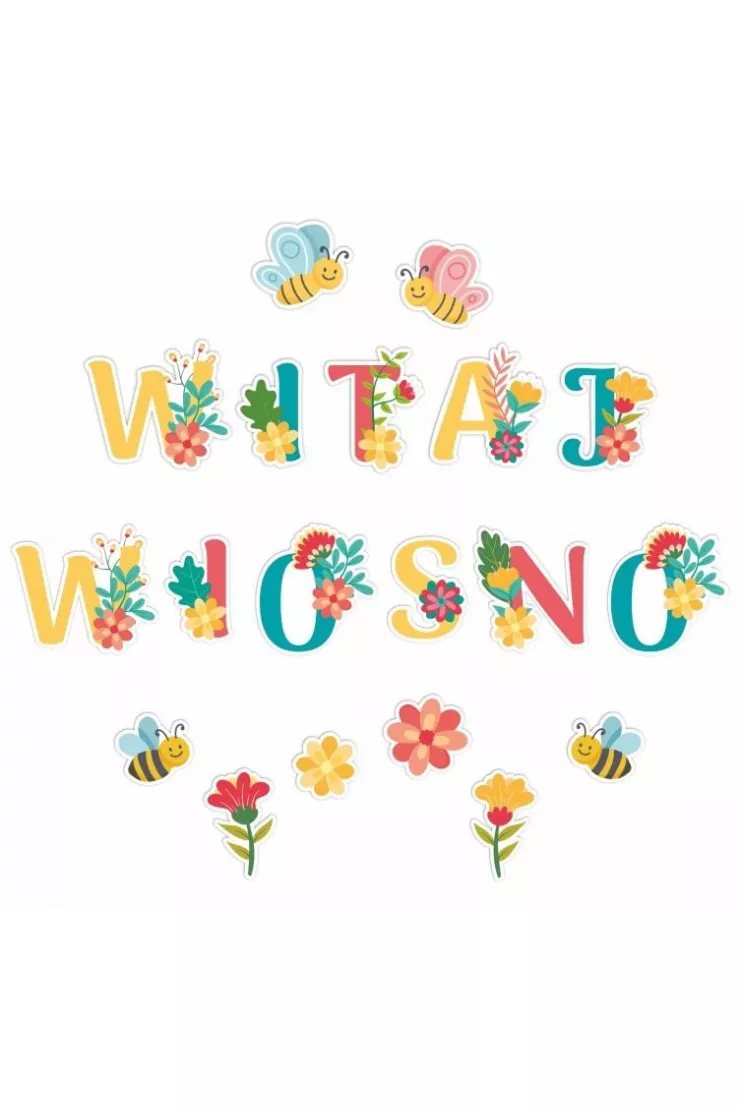 Dekoracje okienne wiosrenne Witaj wiosno