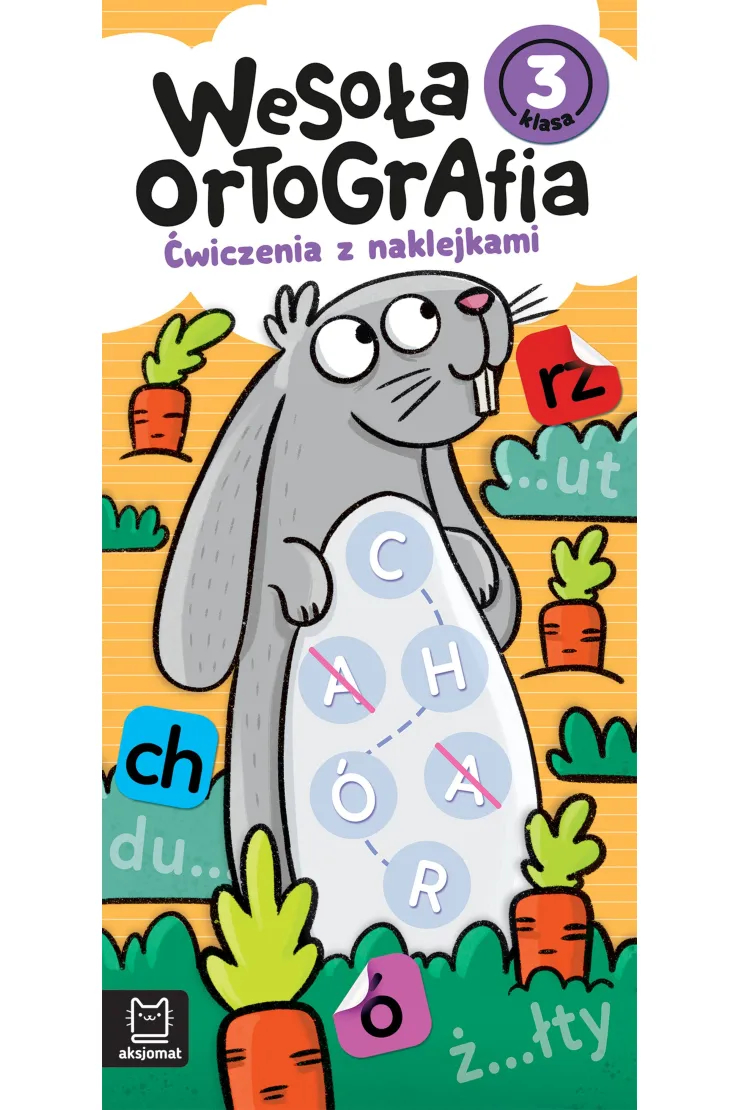 Wesoła ortografia. Ćwiczenia z naklejkami. Klasa 3