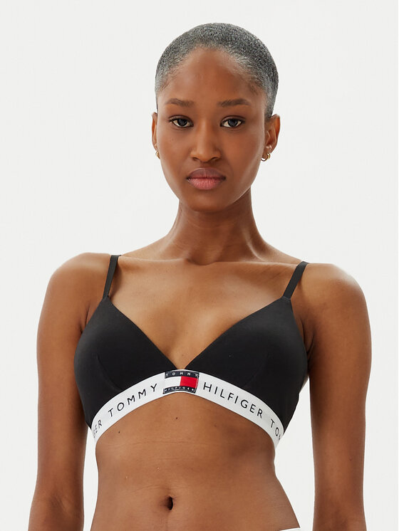 Tommy Hilfiger Biustonosz braletka UW0UW06040 Czarny