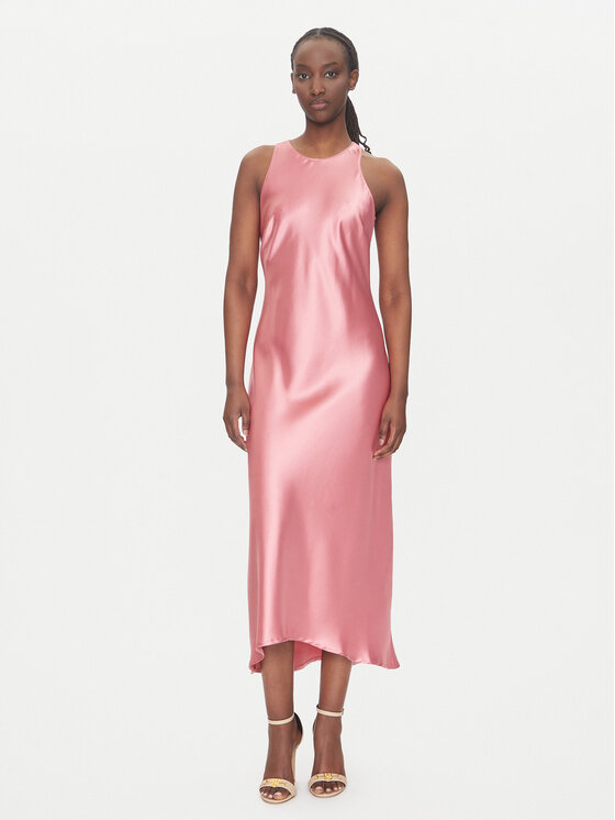 ACCESS FASHION Sukienka koktajlowa 53-3318-107 Różowy Regular Fit