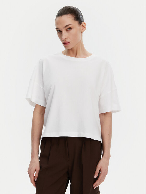 French Connection T-Shirt 76BZA Biały Relaxed Fit