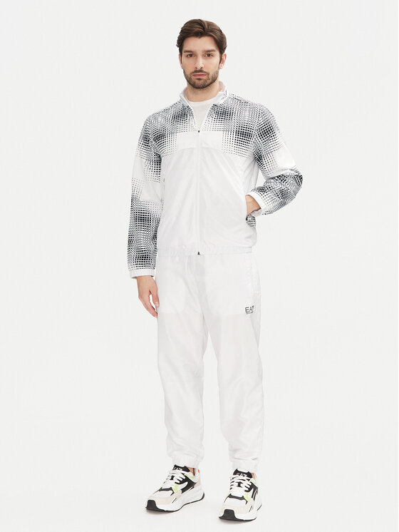 EA7 Emporio Armani Dres 7M000174 AF12948 M0036 Biały Regular Fit