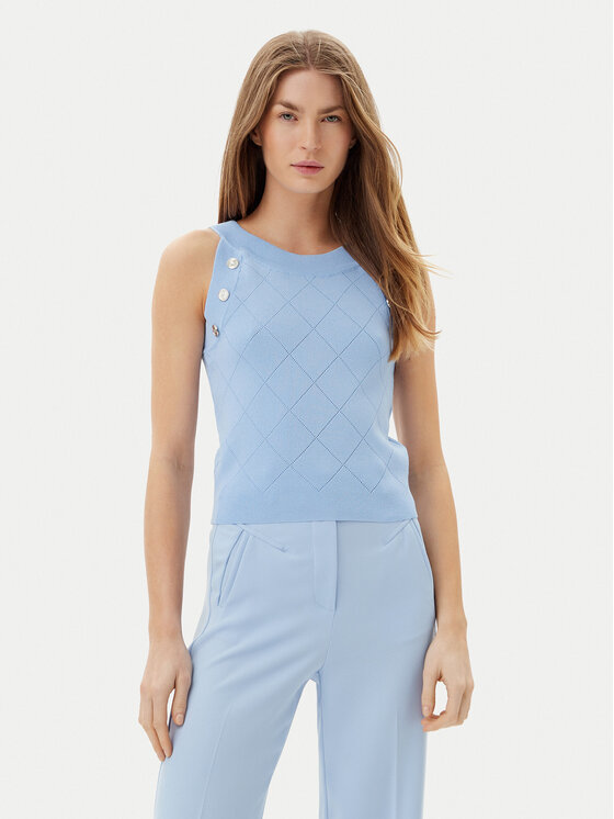 Artigli Top ACMA001879 Niebieski Regular Fit