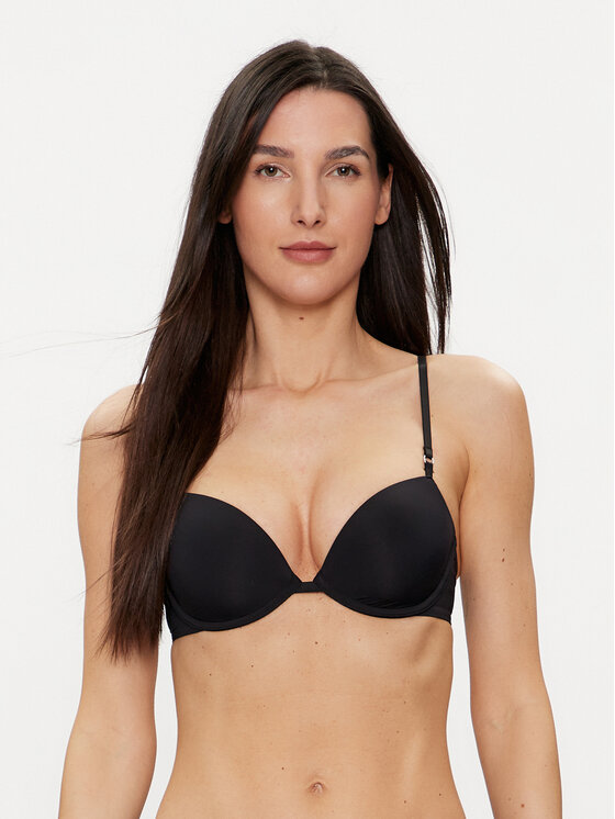 Calvin Klein Underwear Biustonosz z fiszbiną 000QF7166E Czarny