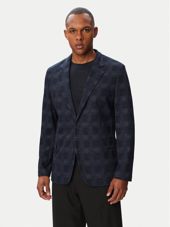 HUGO Marynarka Anton263X-H 50565382 Granatowy Extra Slim Fit