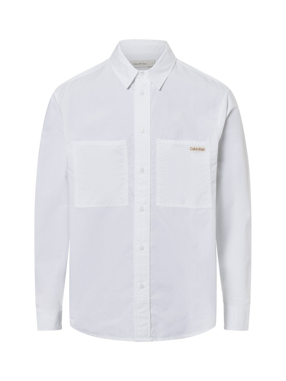 Calvin Klein Jeans Koszula męska Mężczyźni Regular Fit Bawełna biały, L