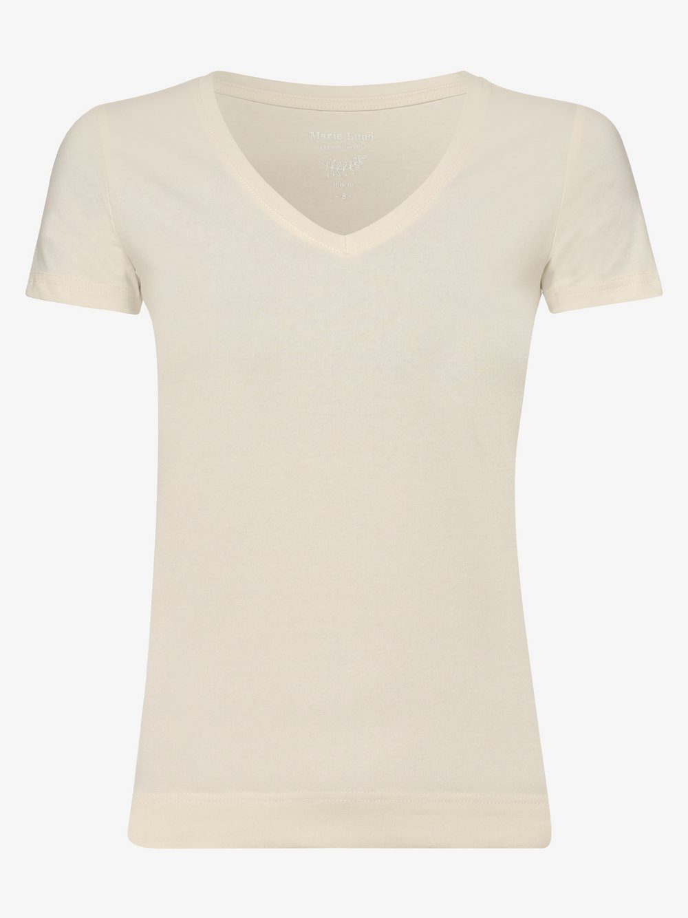 Marie Lund T-shirt damski Kobiety Bawełna biały, M