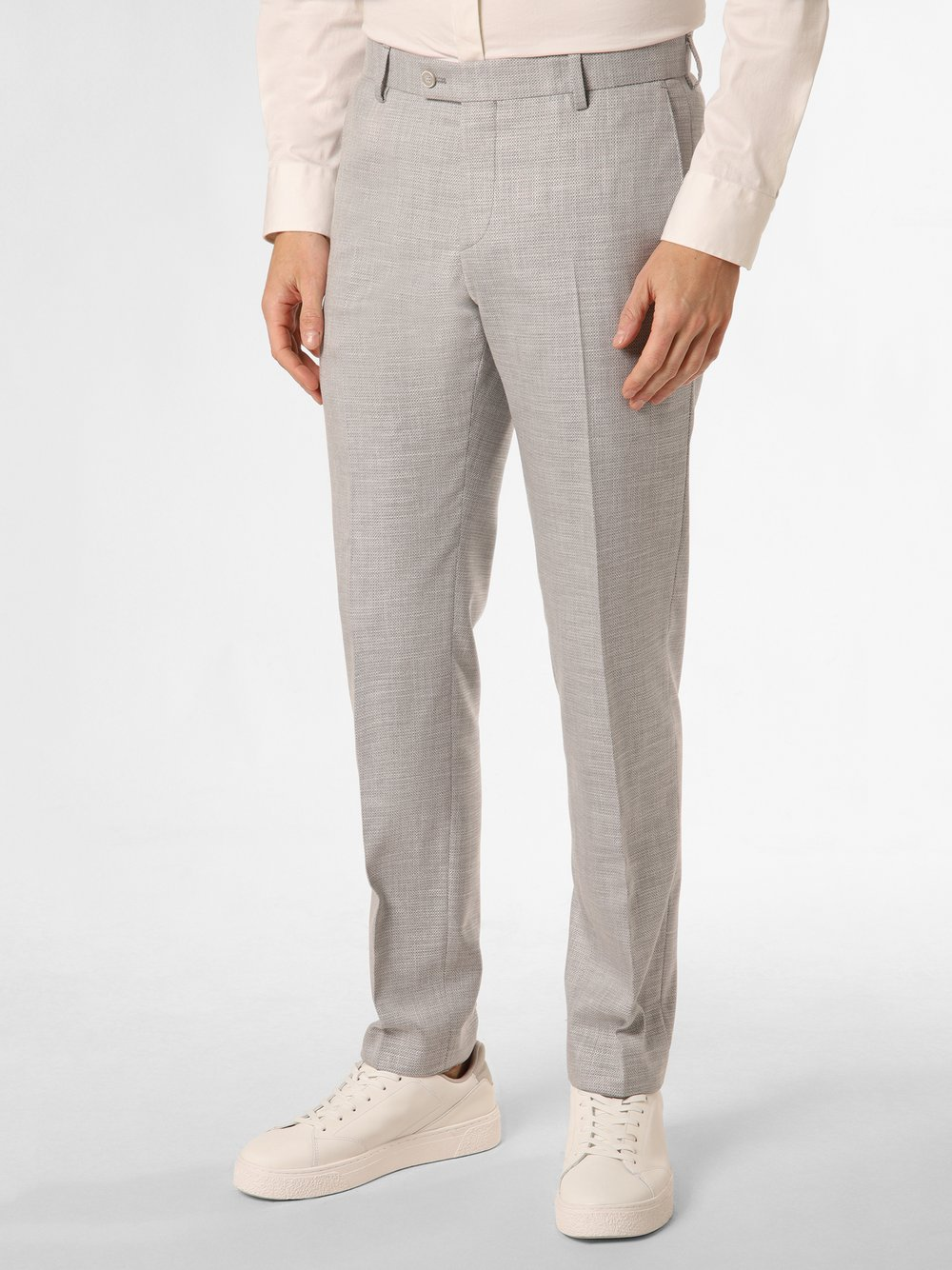 Finshley & Harding Spodnie - Mitch Mężczyźni Modern Fit szary, 28