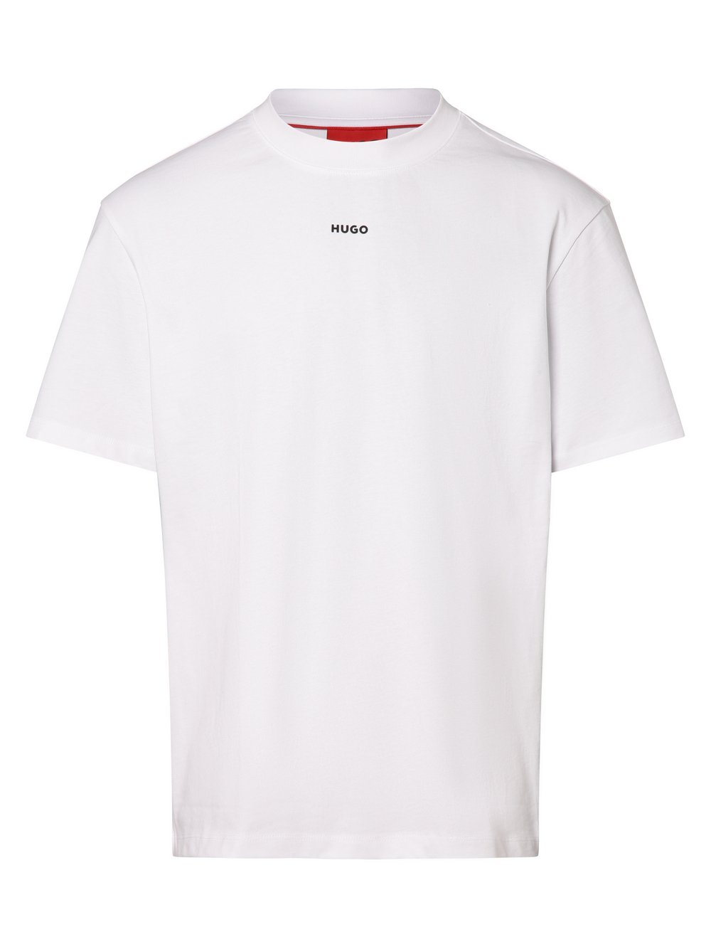 HUGO T-shirt męski Mężczyźni Bawełna biały, L