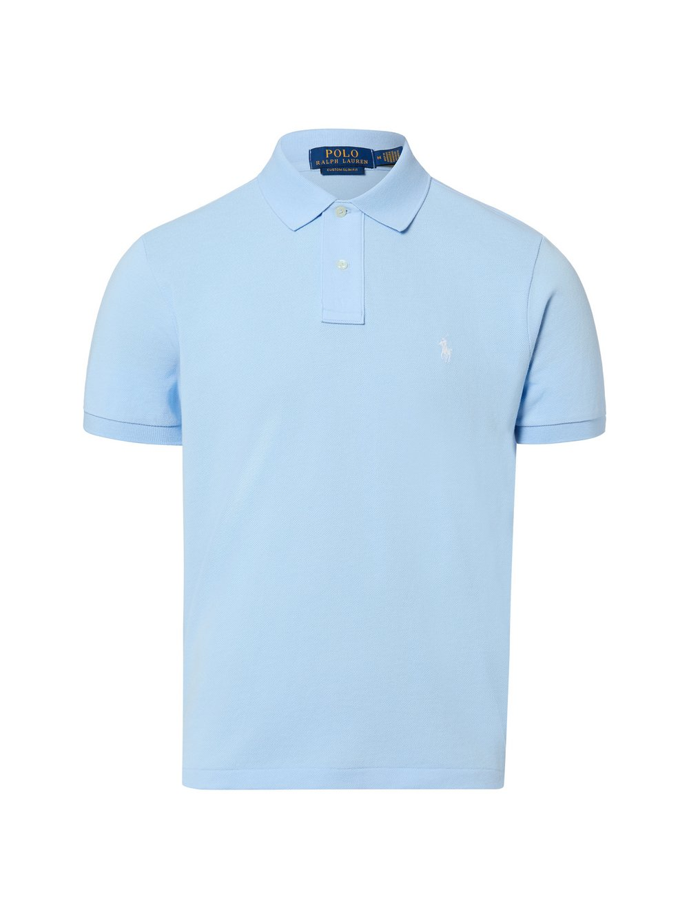 Polo Ralph Lauren Męska koszulka polo - Custom Slim Fit Mężczyźni Bawełna niebieski, XL