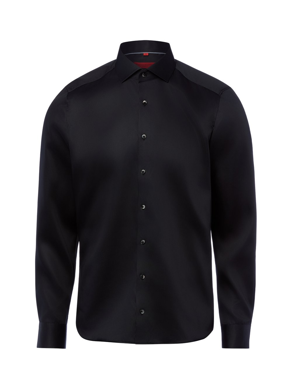 Finshley & Harding Męska koszula biznesowa - non-iron Mężczyźni Slim Fit Bawełna czarny, 38