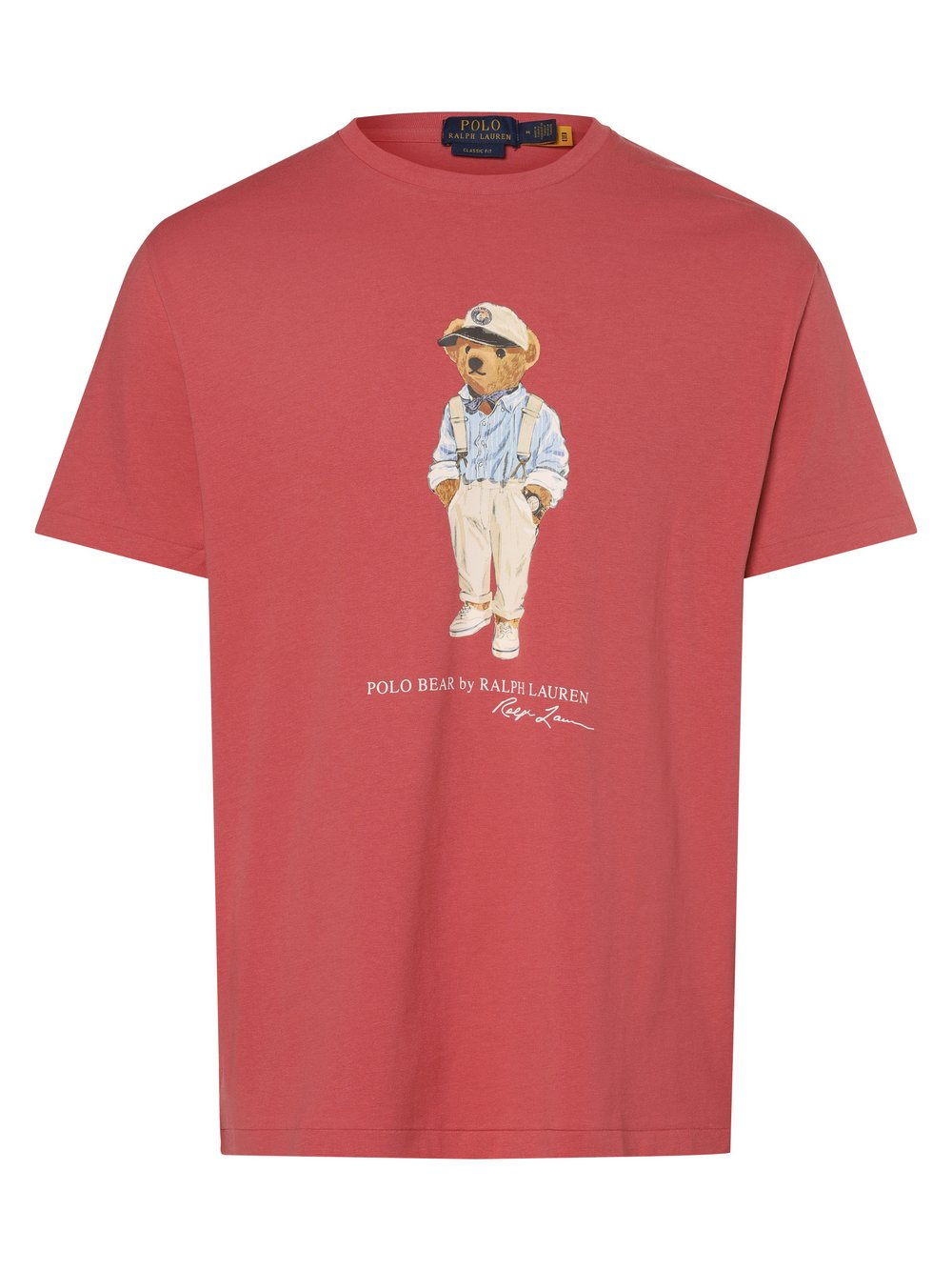 Polo Ralph Lauren T-shirt - klasyczny krój Mężczyźni Bawełna różowy, XL