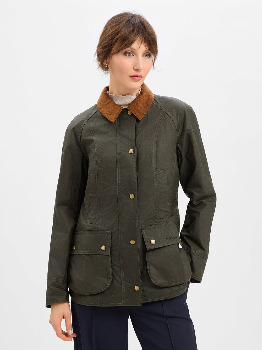 Barbour Kurtka damska - Beadnell Wax Kobiety zielony, 40
