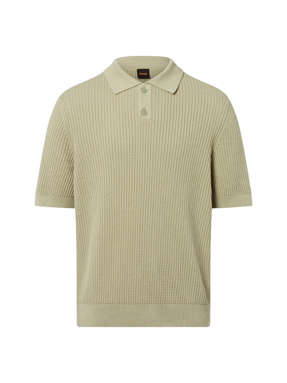 BOSS Orange Męska koszulka polo z dzianiny - Akoppo Mężczyźni Bawełna zielony jednolity, XL