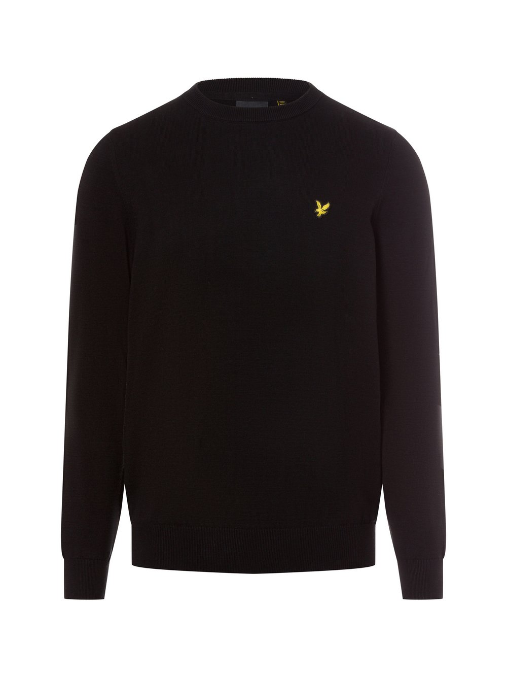 Lyle & Scott Męski sweter z dzianiny Mężczyźni Bawełna czarny, L