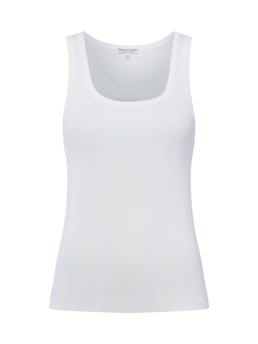 Marie Lund Top damski Kobiety Bawełna biały, XS