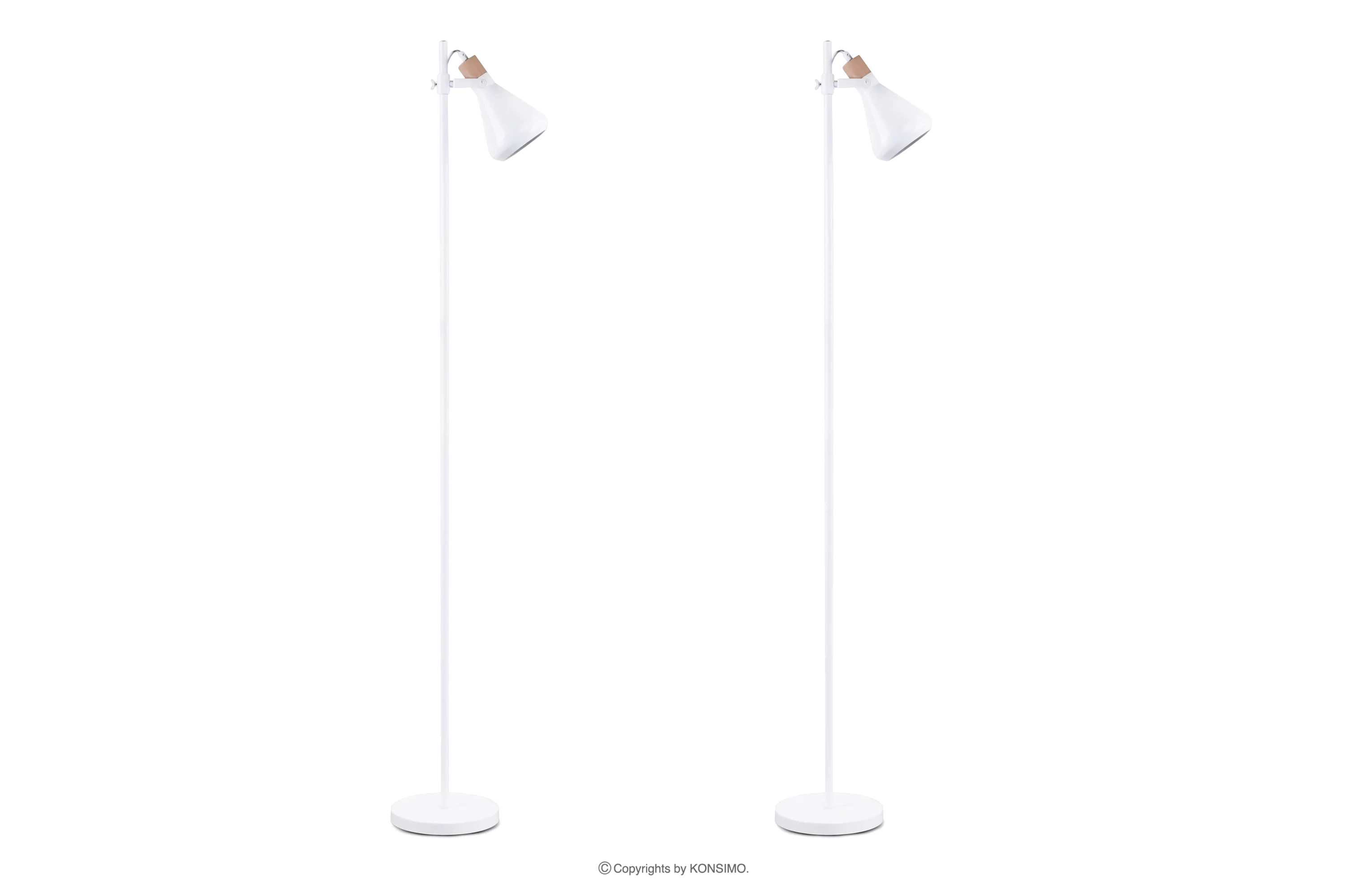 Lampa podłogowa czarna w stylu skandynawskim 2szt CORTODI