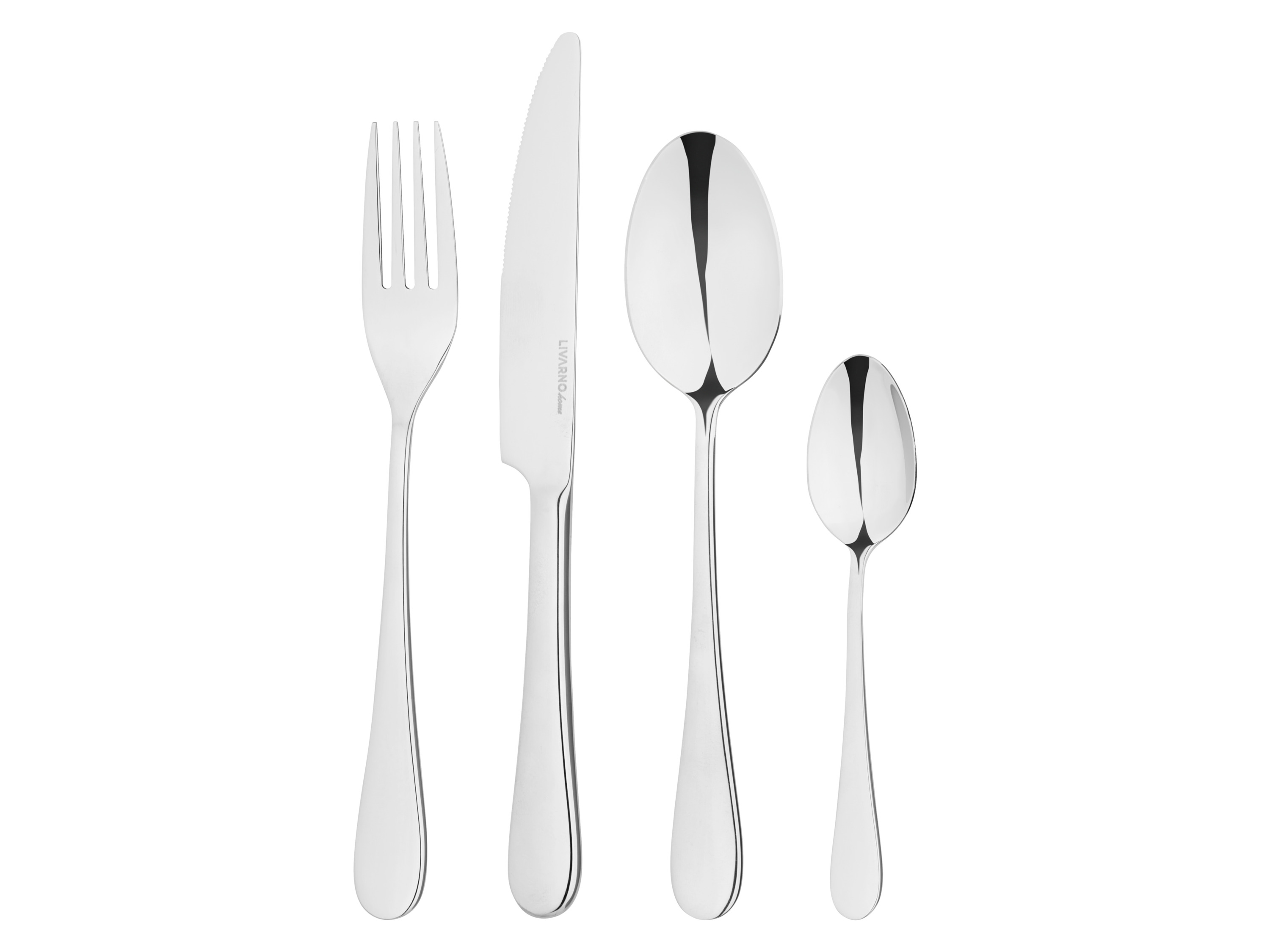 SILVERCREST® Zestaw 24 sztućców ze stali szlachetnej (Kolory klasyczne)