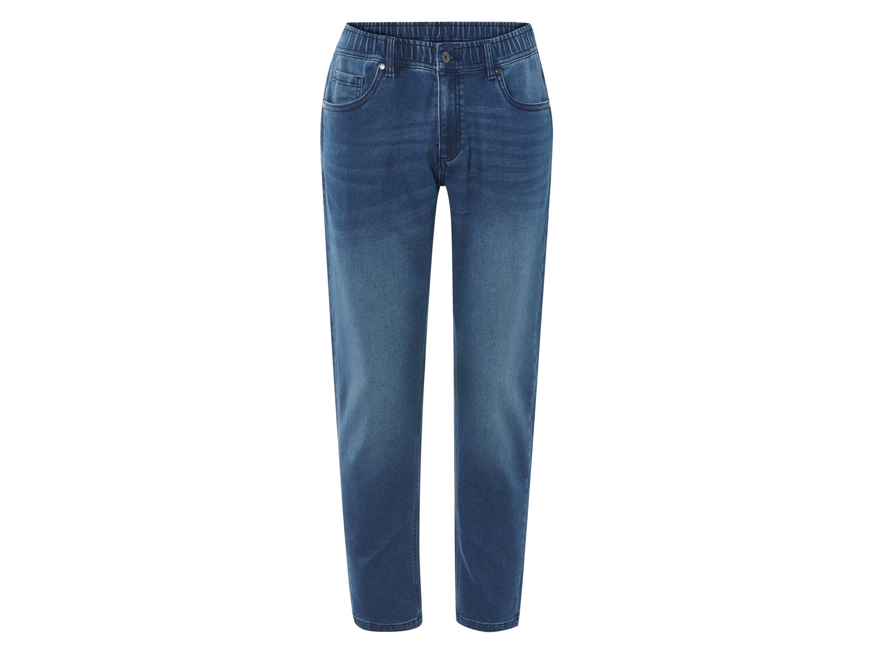 LIVERGY® Jeansy dresowe męskie, Straight Fit (Jasnoniebieski, 48)