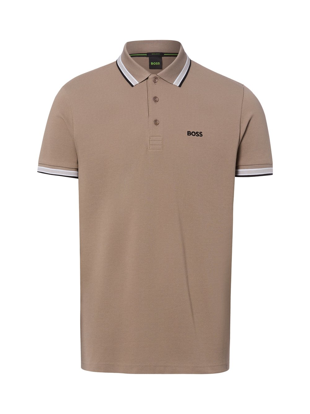 BOSS Green Męska koszulka polo - Paddy Mężczyźni Bawełna brązowy, XXXL