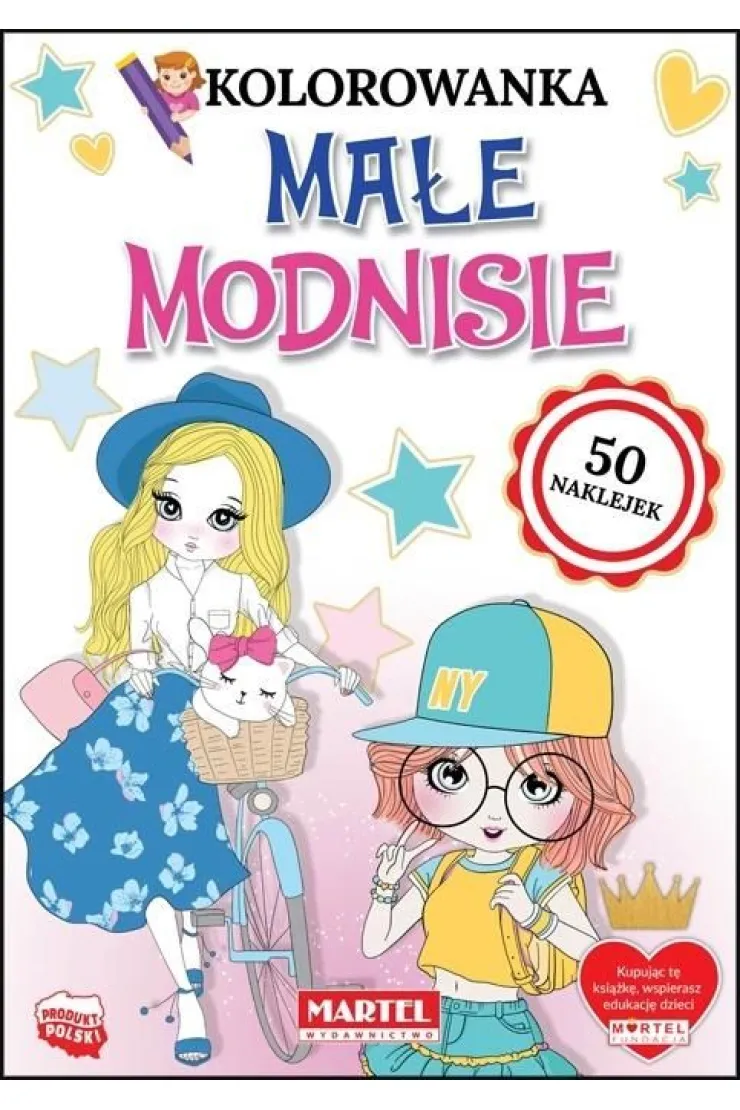 Kolorowanka Małe modnisie