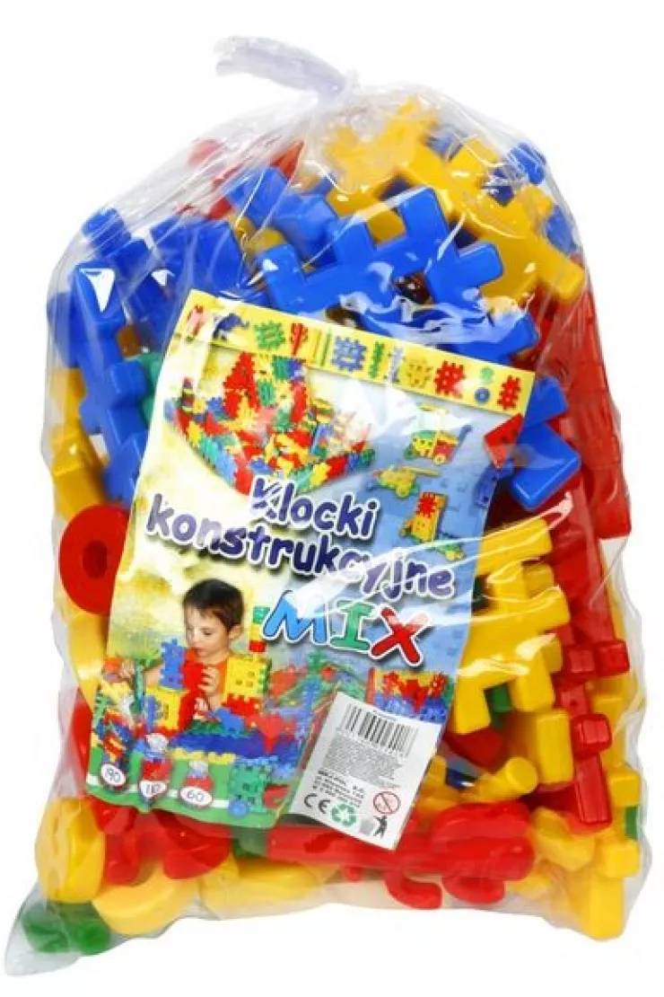  Klocki konstrukcyjne 60 el. mix