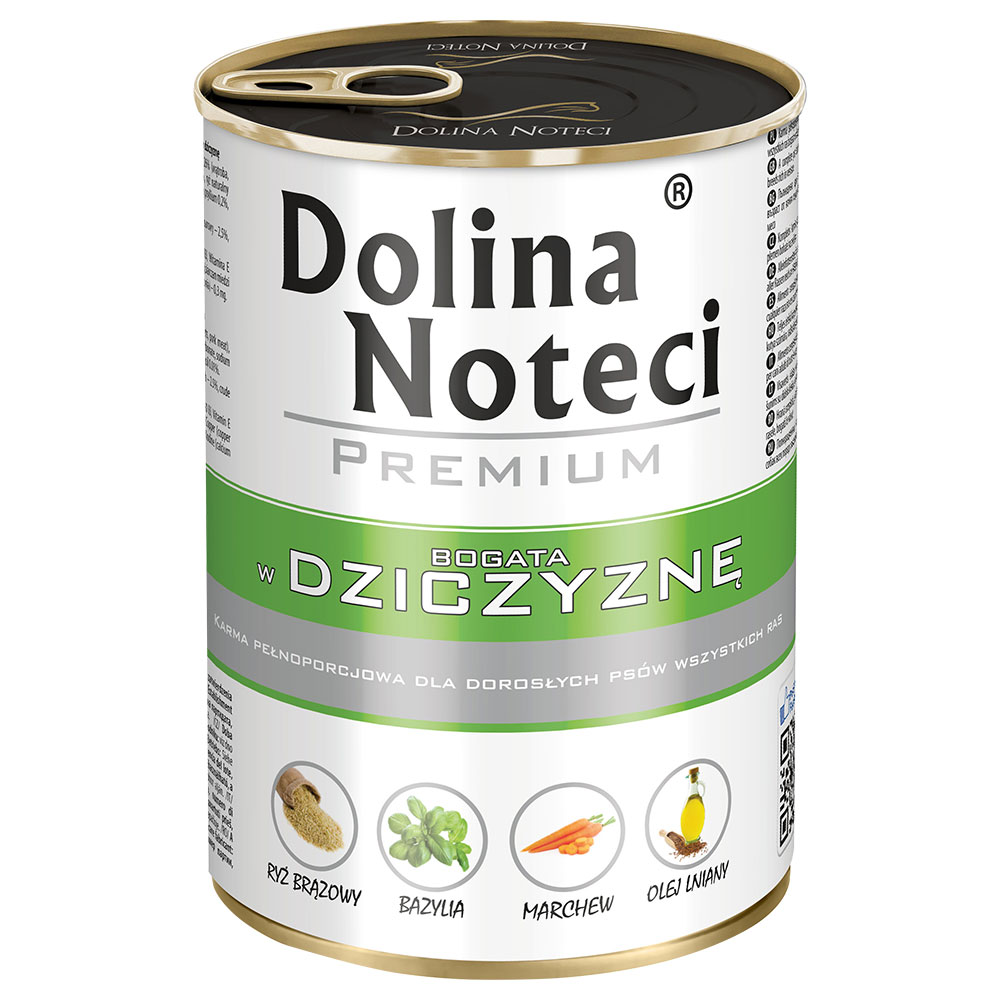Megapakiet Dolina Noteci Premium, 48 x 400 g - Dziczyzna