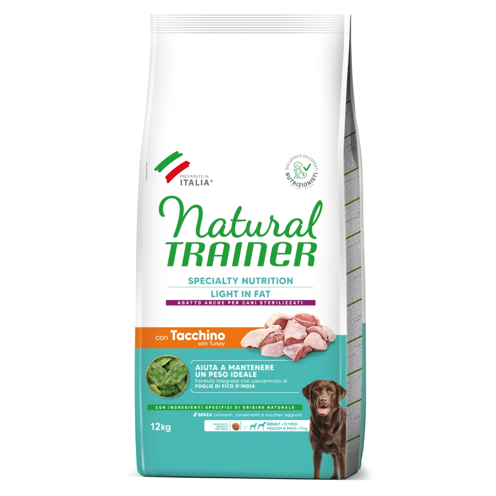 Natural Trainer Light in Fat Adult Medium & Maxi z indykiem - 12 kg
