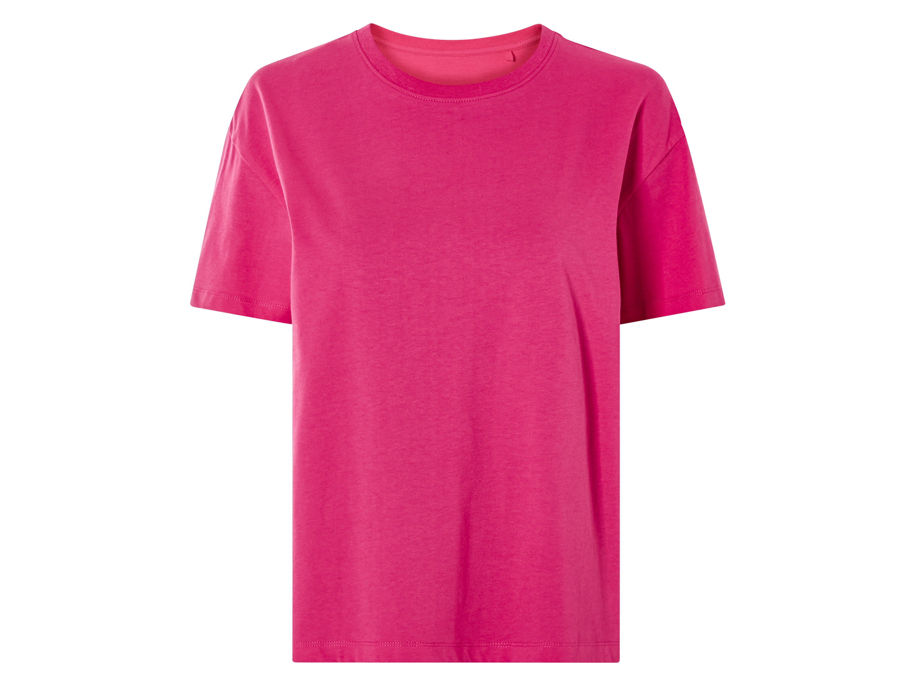esmara® T-shirt damski z bawełny organicznej (XL (48/50), Różowy)