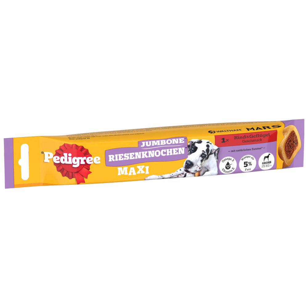 Pedigree Jumbone (Riesenknochen), z wołowiną - Maxi, 12 x 180 g (12 x 1 szt.)