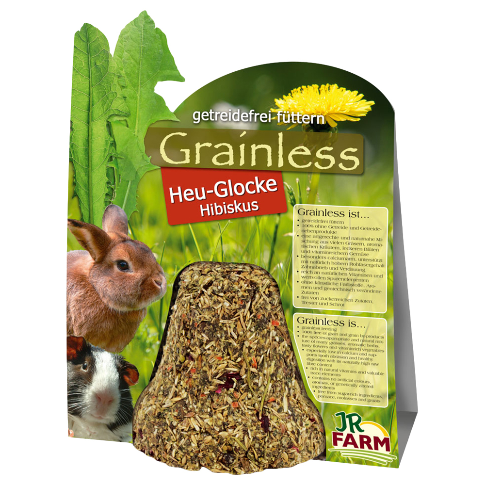 JR Farm Grainless dzwoneczek z siana z hibiskusem - 2 x 1 szt.