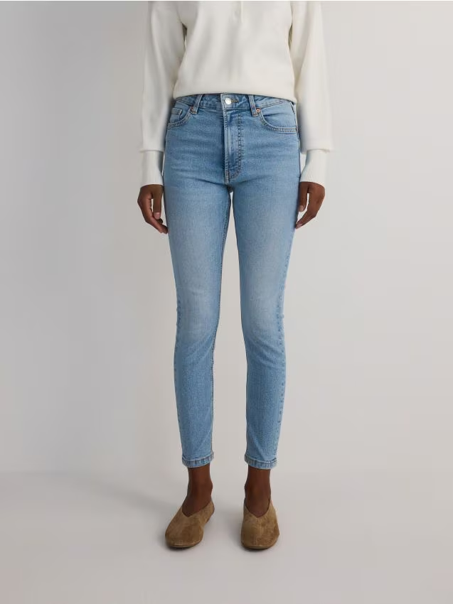 Reserved - Jeansy slim fit mid rise - niebieski miniaturka