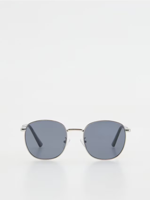 Reserved - Okulary przeciwsłoneczne - srebrny miniaturka