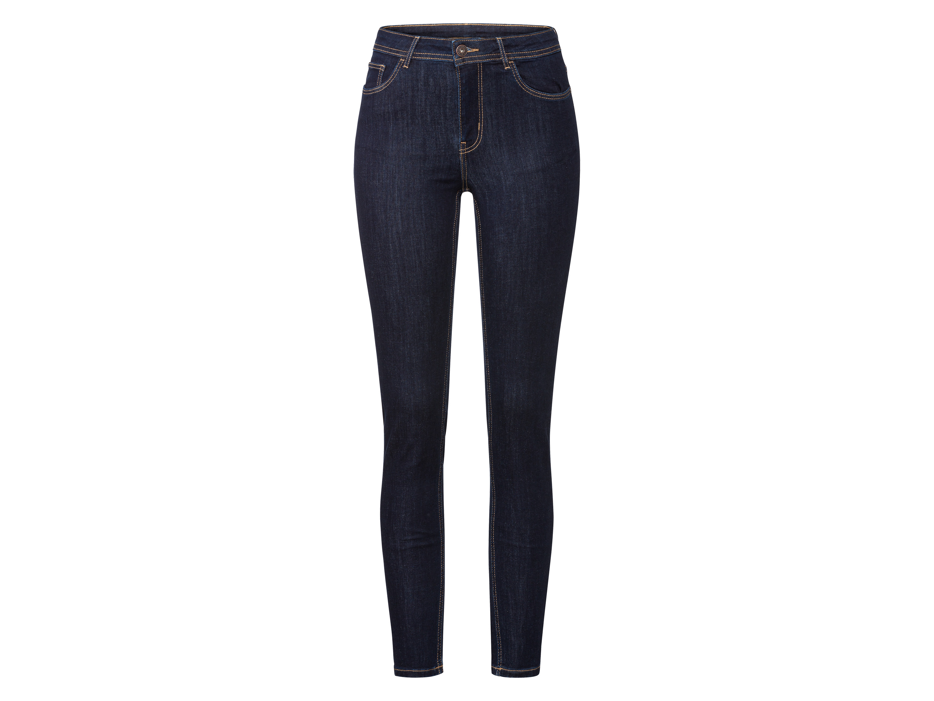 esmara® Jeansy damskie super skinny fit (Ciemnoniebieski, 34, wysoka sylwetka)