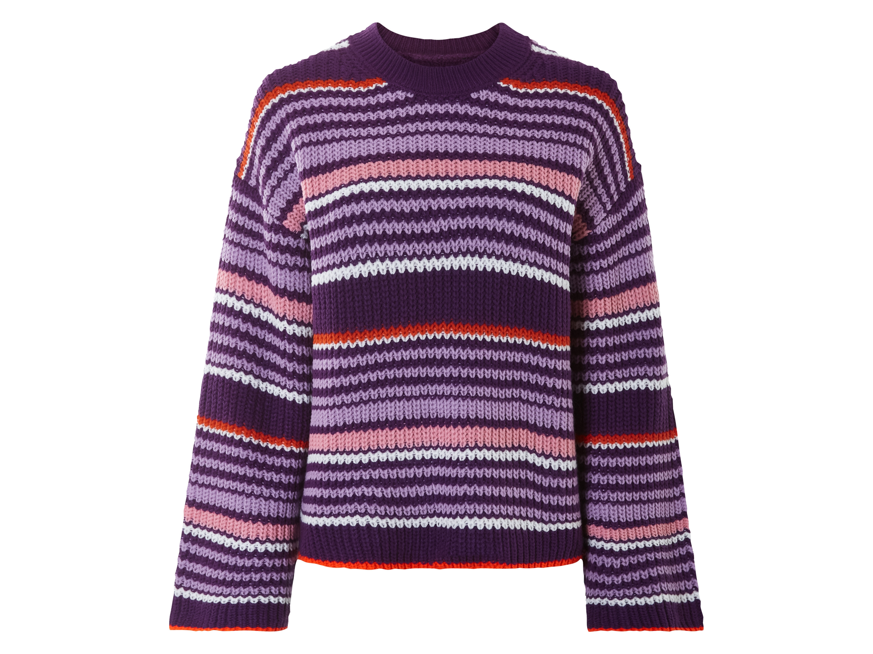 esmara® Sweter dzianinowy damski (Fioletowy, XS (32/34))