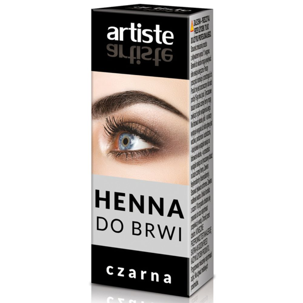 Artiste Czarna henna do brwi w proszku 4 g miniaturka