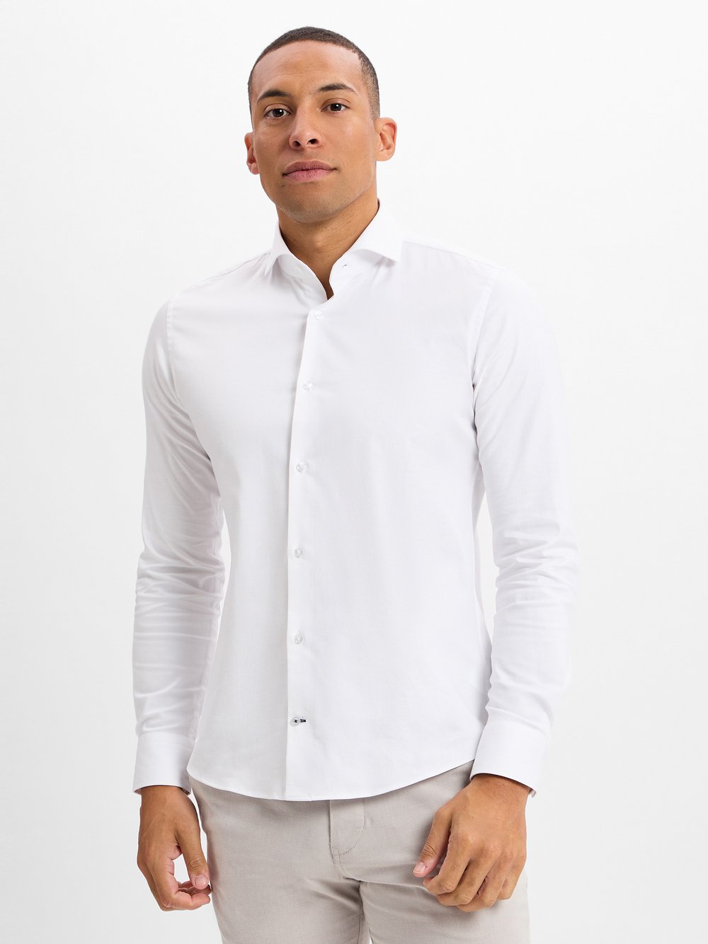 JOOP! Koszula męska - Pares Mężczyźni Slim Fit Bawełna biały, 41